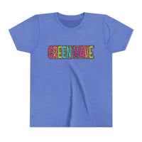 Vibrant Youth Tee - 'Greenwave' Design for Summer Fun, Colorful Kids Shirt, Trendy Graphic Tee, Perfect for Birthdays, Gifts, Playtime