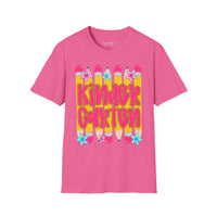 Kindergarten Graphic T-Shirt — Colorful Pencil Back-to-School Tee