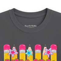 Kindergarten Kids Tee — Colorful Pencil Back‑to‑School Shirt