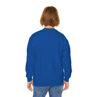 Youth Gildan Crewneck Sweatshirt with Preppy Mascot, Colonel Reb, Ole Miss Rebel Football outfit, College Football, SEC