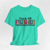 'Church Hill Elementary' Bella Canvas Teacher T-shirt