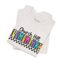 'Church Hill Elementary' Bella Canvas Teacher T-shirt