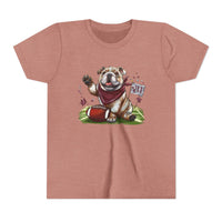 Bella Canvas Youth Vintage Bulldog Pride Football t-shirt, MSU Bulldogs, Starkville MS, Athletics, College Football, Bulldog Pride