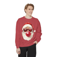 Santa Bubble Blowing Comfort Colors Unisex Sweatshirt