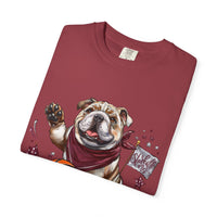 Comfort Colors Bulldog T-Shirt | Unisex Garment-Dyed Tee for Basketball, Athletics, MSU, Starkville MS