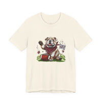 Vintage Bulldog Pride Football Bella Canvas Unisex T-shirt
