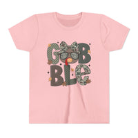 'Gobbler' Girly Thanksgiving Youth Bella Canvas T-shirt