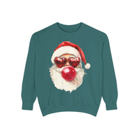 Santa Bubble Blowing Comfort Colors Unisex Sweatshirt
