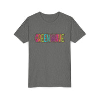 Colorful Leopard 'Green Wave' Youth Bella Canvas T-shirt