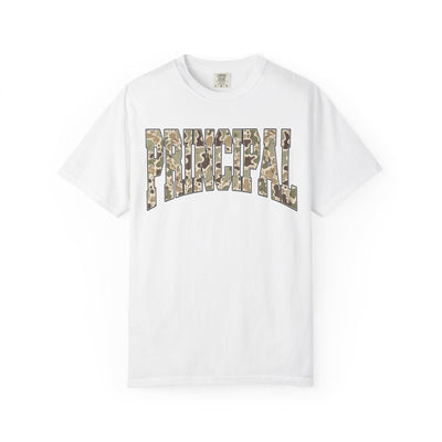 'Principal' Camo Graphic Comfort Colors T-Shirt