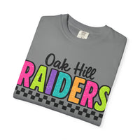 'Oak Hill Raiders' Neon Retro Comfort Colors T-Shirt