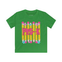 Kids Tee — Pink Pencils 'Pre-K' Back-to-School Graphic Shirt