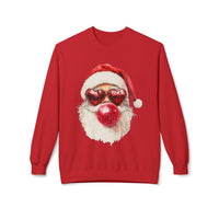 Santa Blowing Bubble Christmas Unisex Gildan Soft-style Crewneck Sweatshirt