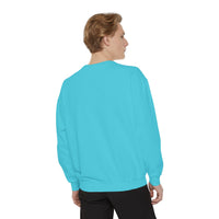 Neon Thanksgiving Turkey Comfort Colors Unisex Crewneck Sweatshirt