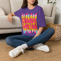 Kindergarten Graphic T-Shirt — Colorful Pencil Back-to-School Tee