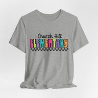'Church Hill Elementary' Bella Canvas Teacher T-shirt