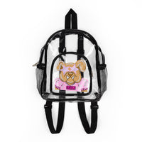 Clear Stadium Backpack — Pink College Football MSU Bulldogs (SEC)