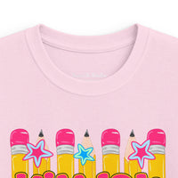Kindergarten Kids Tee — Colorful Pencil Back‑to‑School Shirt