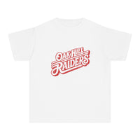 'Oak Hill Raiders' Retro Script Comfort Colors Kids T‑Shirt
