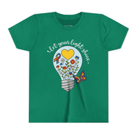 'Let Your Light Shine' Autism Awareness Bella Canvas Youth T-shirt
