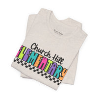 'Church Hill Elementary' Bella Canvas Teacher T-shirt