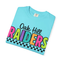 'Oak Hill Raiders' Neon Retro Comfort Colors T-Shirt