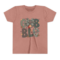 'Gobbler' Girly Thanksgiving Youth Bella Canvas T-shirt