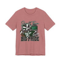 West Point High Green Wave Football Tee, Unisex Shirt for Fans, Sports Apparel, Short Sleeve Jersey, High School Team Spirit Wear, Game Day