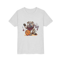 Bella Canvas Bulldogs Basketball Youth Tee, Perfect for Sports Lovers, Kids T-Shirt, MSU Bulldogs, Starkville MS