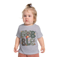 Baby T-Shirt, Bella Canvas Girl Camo Gobble Turkey Thanksgiving Fall Tee, Infant Top, Toddler Shirt, Kids Clothing, Children Apparel