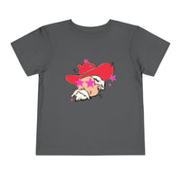 Toddler Bella Canvas Tee. Preppy Mascot T-shirt for girls, Colonel Reb outfit, Ole Miss Rebels football outfit, College Football, SEC