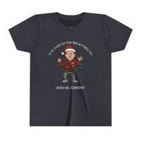 Festive Youth Tee, Holiday Shirt, Christmas Tee, Kids Graphic Tee, Fun Holiday Apparel, Santa Humor Shirt