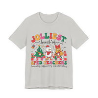 Sped Teacher Jolly Christmas Tee, Bella Canvas Shirt, Holiday Gift for Teacher, Xmas Party Top, Special Education Teacher Apparel