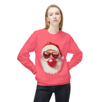 Santa Blowing Bubble Christmas Unisex Gildan Soft-style Crewneck Sweatshirt