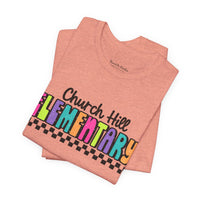 'Church Hill Elementary' Bella Canvas Teacher T-shirt