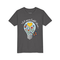 Inspirational Bella Canvas Youth Tee: Let Your Light Shine, Kids T-Shirt, Motivational Gift, Summer Wear, Autism Awareness