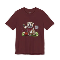Vintage Bulldog Pride Football Bella Canvas Unisex T-shirt