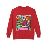 Festive Holiday Fleece Sweatshirt with Colorful Christmas Design, Cozy Crewneck, Perfect for Winter Celebrations, Gift for Him/Her, [...]