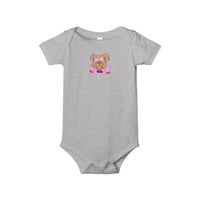 Bella Canvas Infant Bodysuit, Preppy Mascot baby onesie, Girly Bulldog, MSU Bulldogs outfit, College Football, SEC