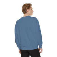 Neon Thanksgiving Turkey Comfort Colors Unisex Crewneck Sweatshirt
