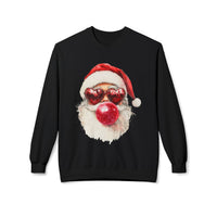 Santa Blowing Bubble Christmas Unisex Gildan Soft-style Crewneck Sweatshirt