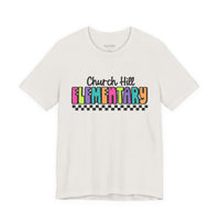 'Church Hill Elementary' Bella Canvas Teacher T-shirt