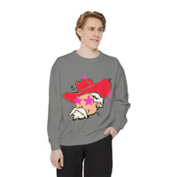 Preppy Mascot, Ole Miss Rebels, Colonel Reb Comfort Colors Garment Dyed Unisex Sweatshirt, College Football, SEC outfit