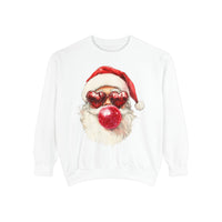 Santa Bubble Blowing Comfort Colors Unisex Sweatshirt