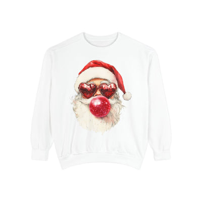 Santa Bubble Blowing Comfort Colors Unisex Sweatshirt
