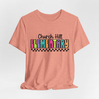 'Church Hill Elementary' Bella Canvas Teacher T-shirt