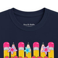 Kindergarten Kids Tee — Colorful Pencil Back‑to‑School Shirt
