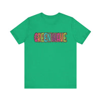 Colorful Green Wave Women's Bella Canvas T-shirt