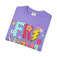 Fri-Yay Fizzy Pop Cartoon Letters Comfort Colors T-Shirt