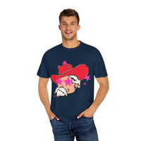 Preppy Mascot, Ole Miss Rebels, Colonol Reb Comfort Colors Garment Dyed Unisex Tee, College Football t-shirt
